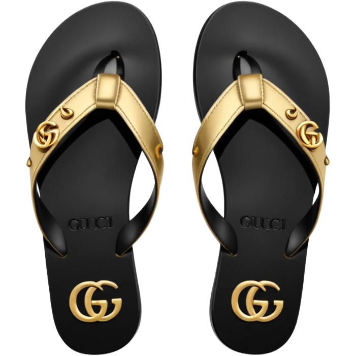 gucci flip flops emoji