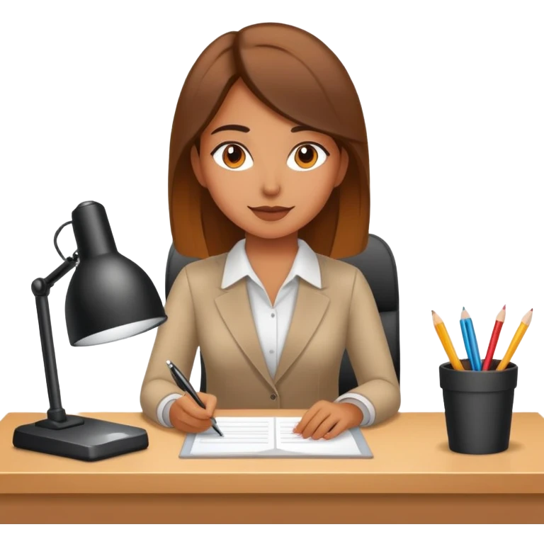 girl designer working in office emoji