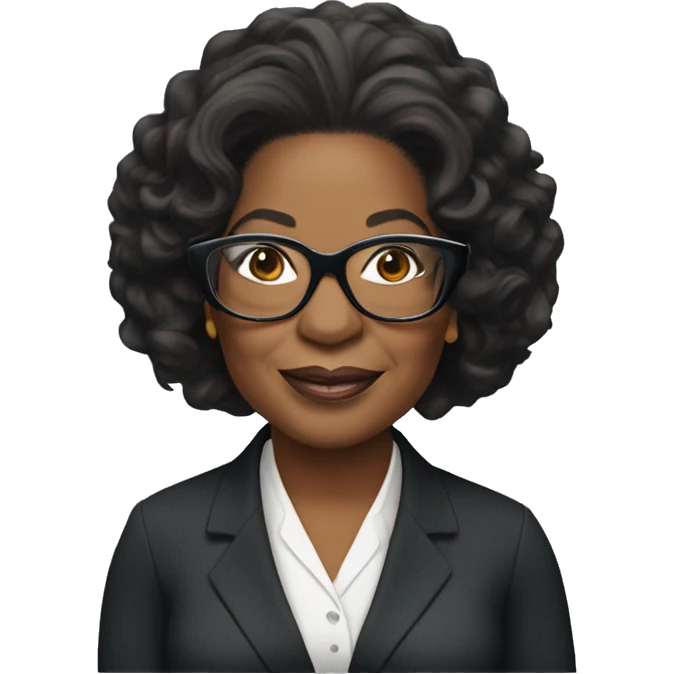 oprah winfrey with glasses emoji