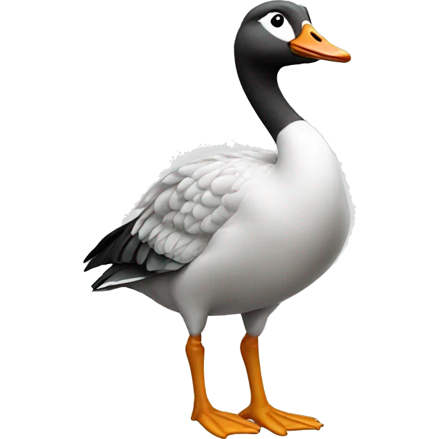 Silly university goose emoji