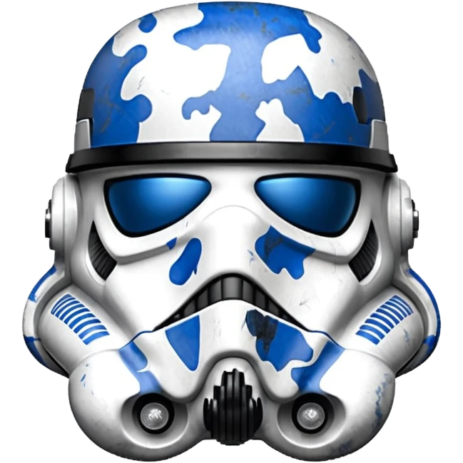 Stormtrooper Helmet in blue camo emoji