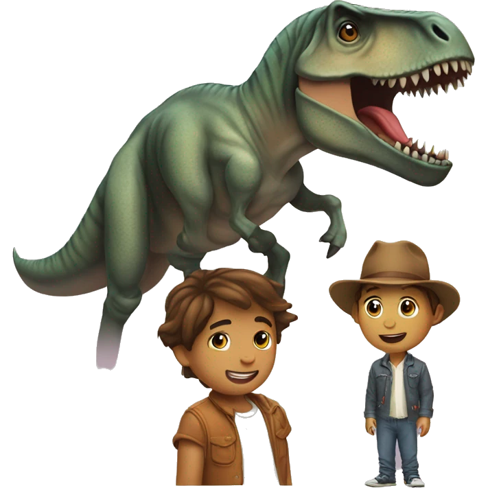 The child of a horse and a t rex emoji