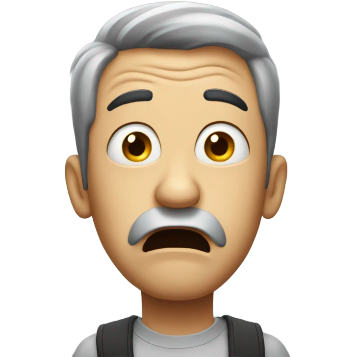 Shocked man  emoji