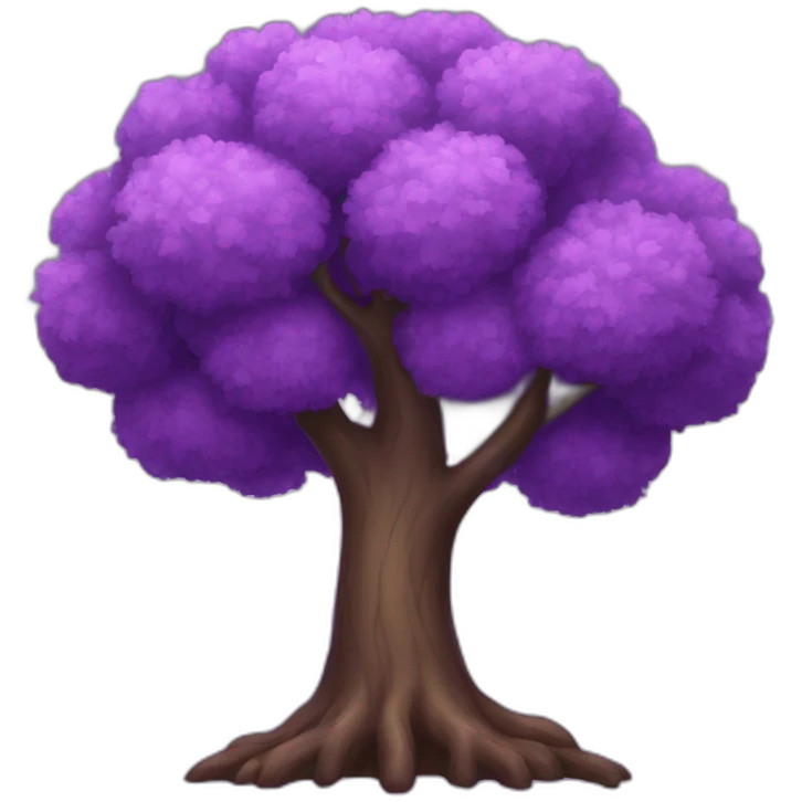 purple tree emoji