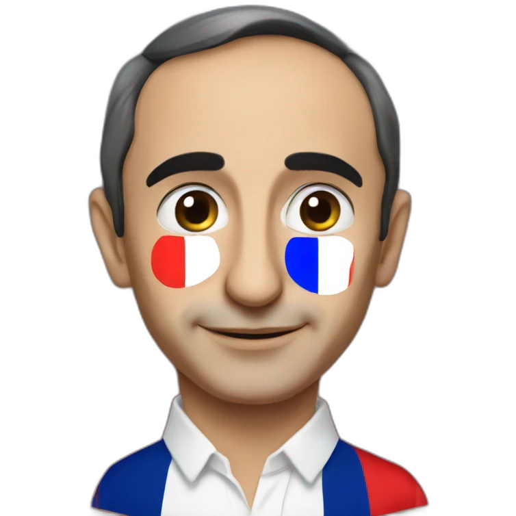 Eric Zemmour with French Flag emoji