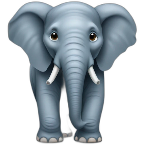 un elephant dans un frigo emoji