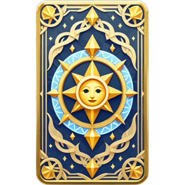 fantasy magic tarot card low poly emoji