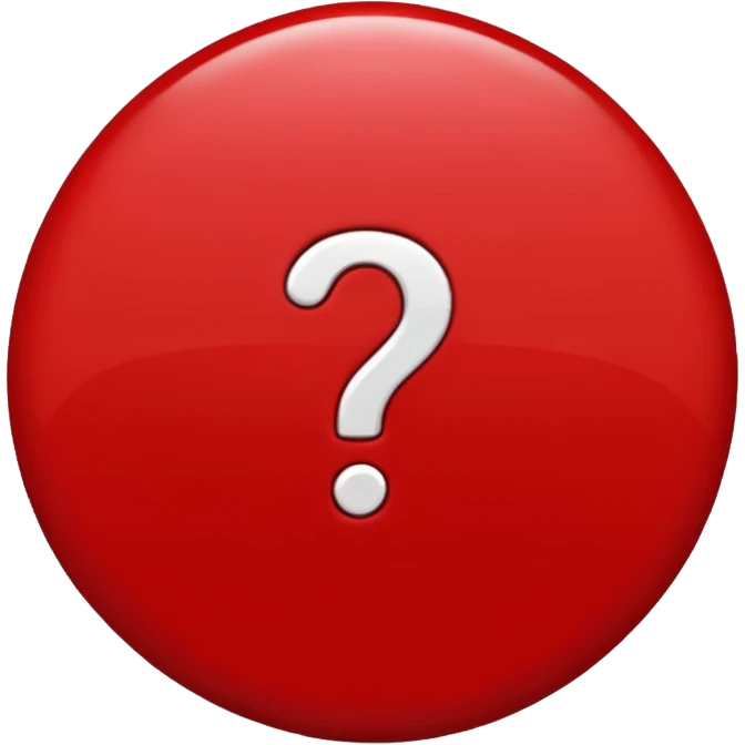 quetion emoji red emoji