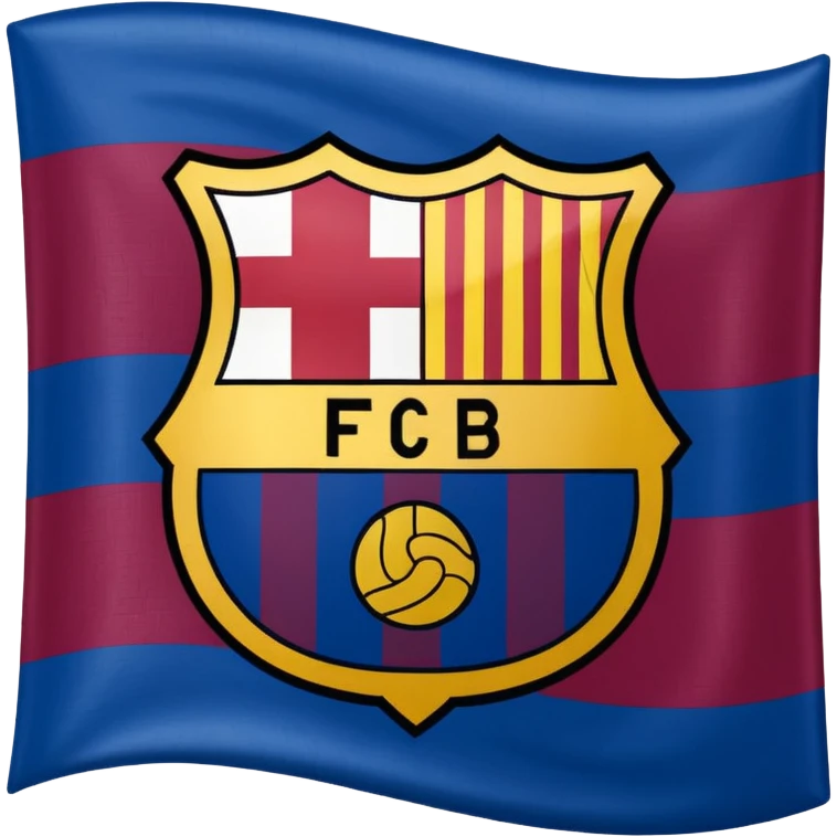 Create FC Barcelona flag emoji emoji