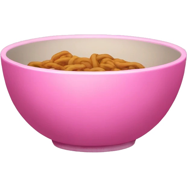 Pink bowl emoji