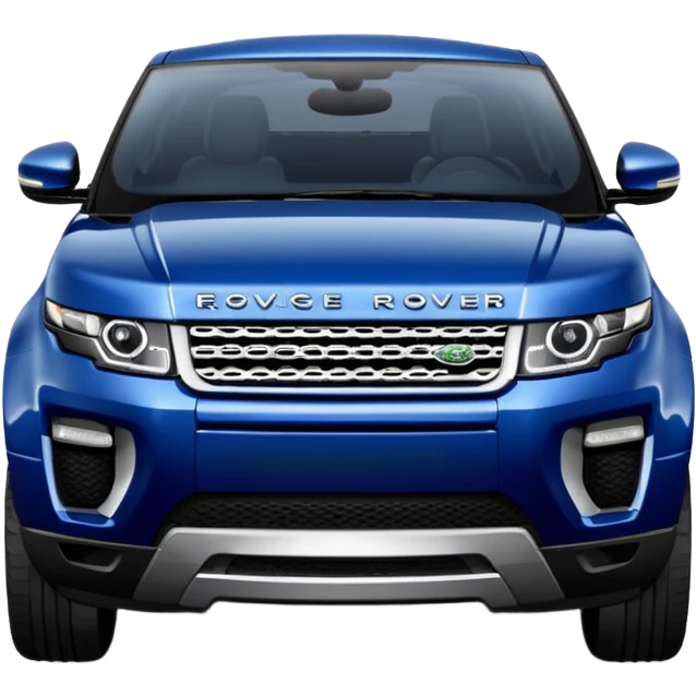 Range Rover Evoque front  view dark blue color  emoji