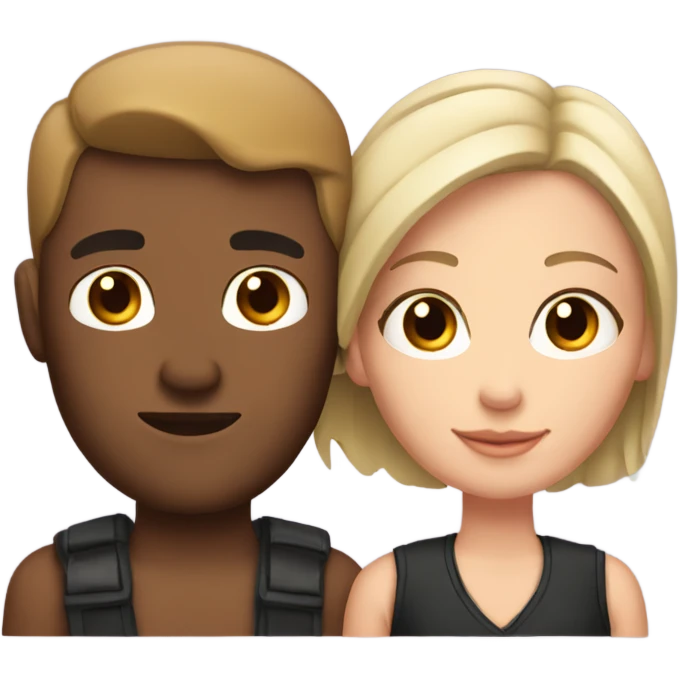 white couple but the man has arm tattoos emoji