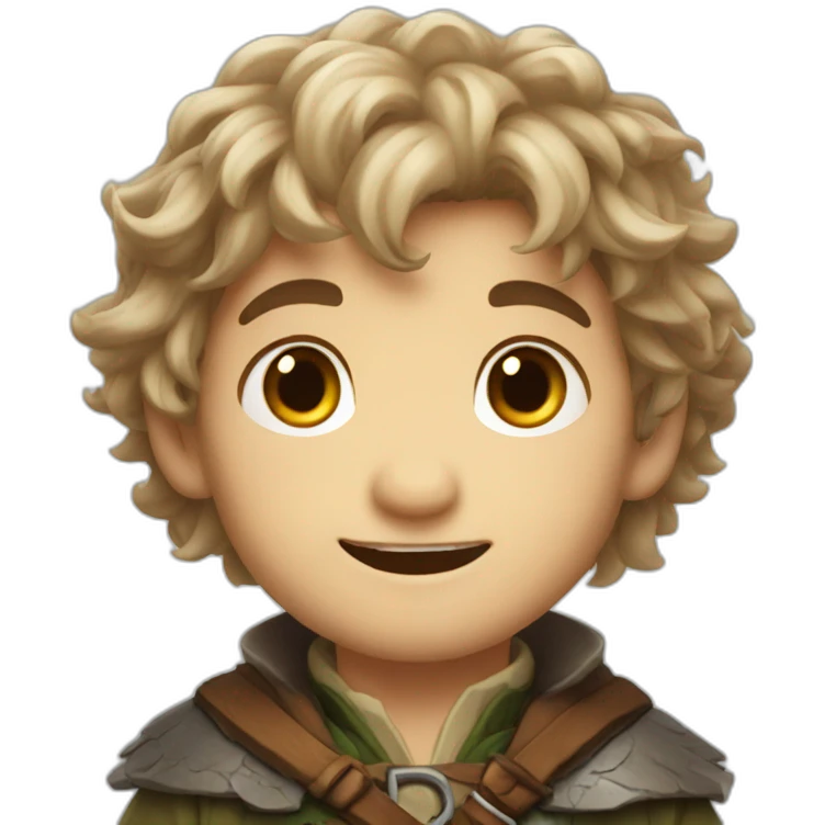 Cute hobbit emoji