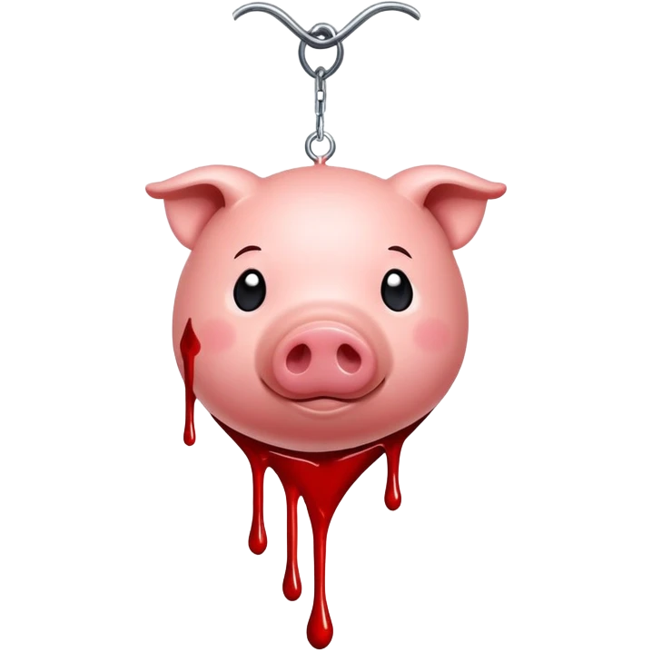 pig hanging heart emoji