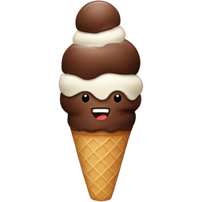 CHOCOLATE ICE CREAM  emoji
