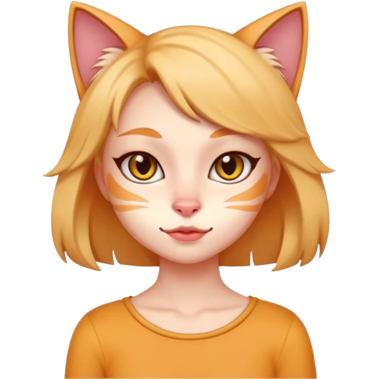 Кроме арт с Кошко девушкой emoji