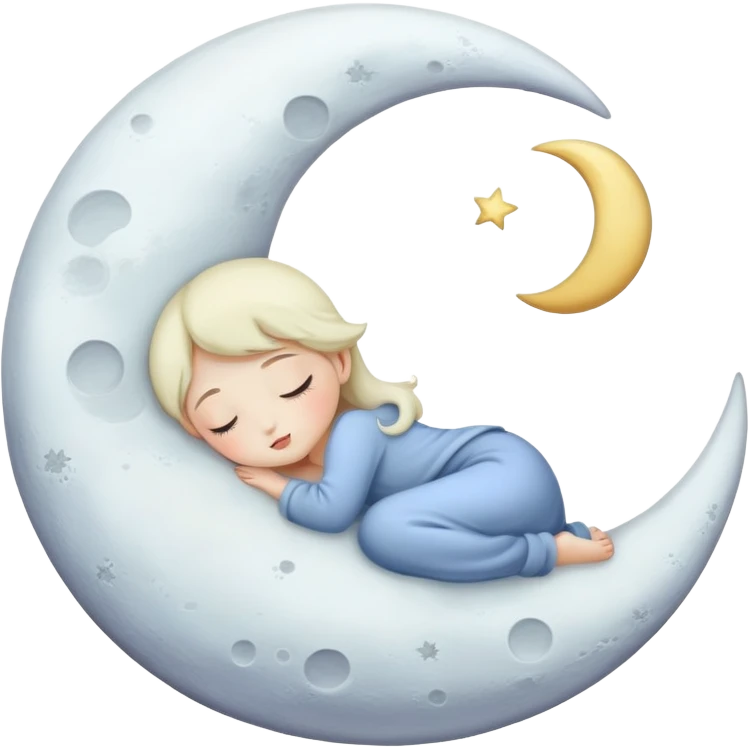 sleepy moon emoji
