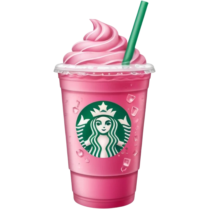Starbucks pink drink emoji
