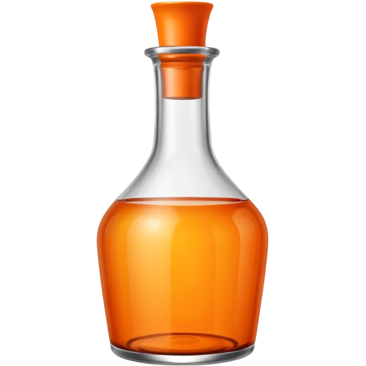 Glass Bottle Vase orange emoji
