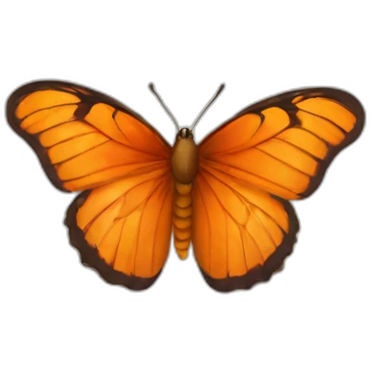 orange butterfly  emoji