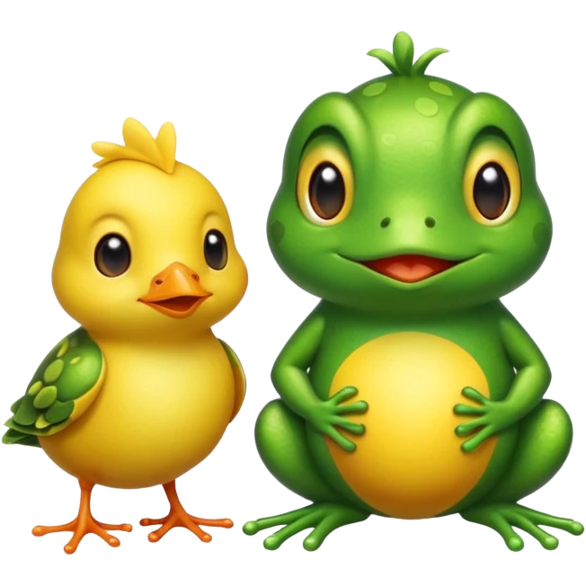 🐸+🐥 emoji
