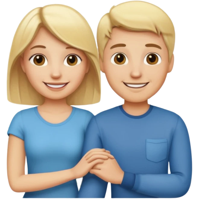 phone wallpaper with blonde couple as wallpaper emoji