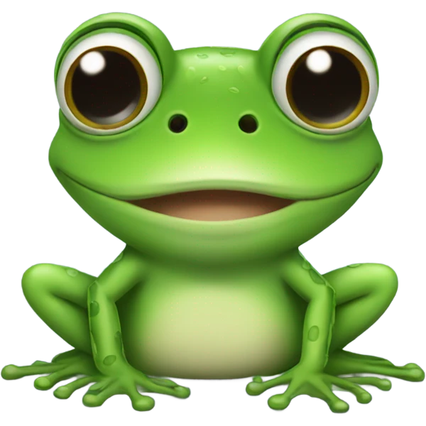 frog with lashes emoji
