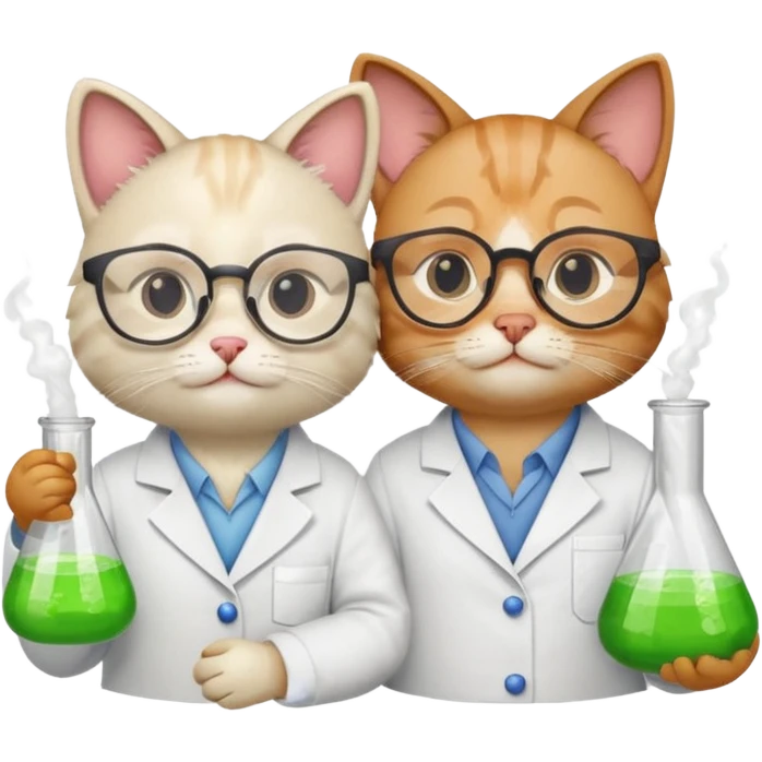 Chemist cats emoji