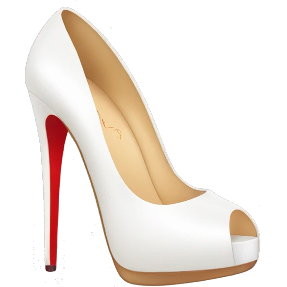 white Louboutin heels emoji