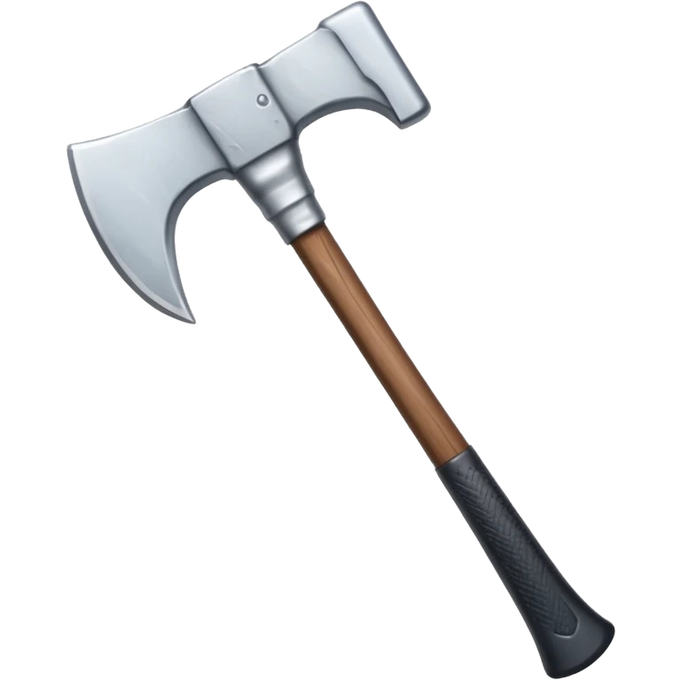 Axe with snow emoji
