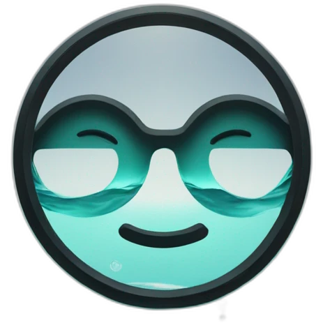 symbole omega sur de l'eau emoji