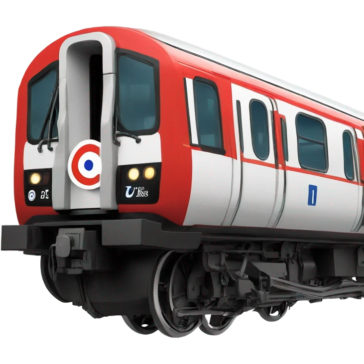 london underground train sideview emoji