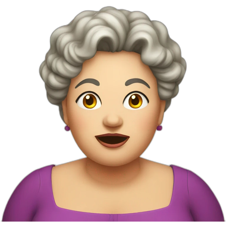 Evil fat aunt emoji