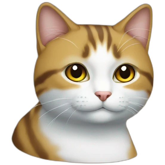 Chat sur un chat emoji