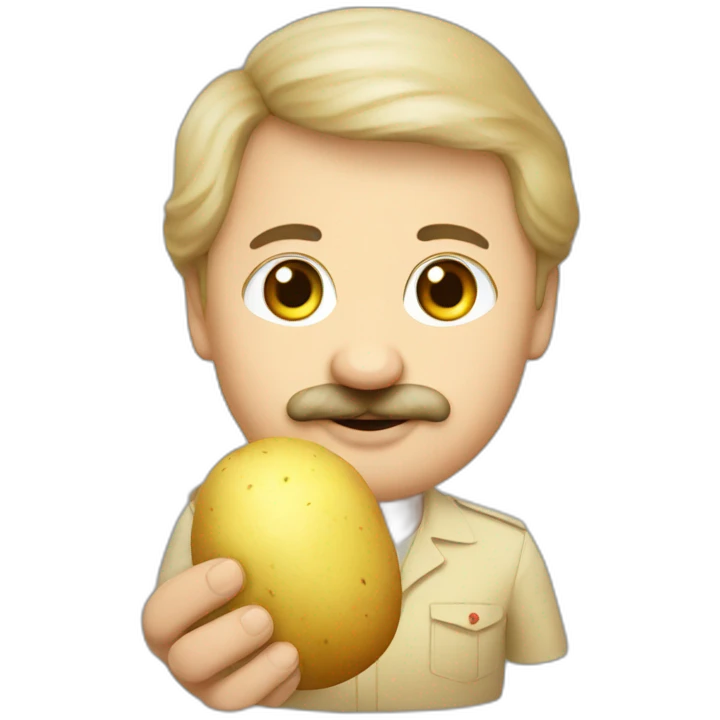 lukashenko holding potato emoji