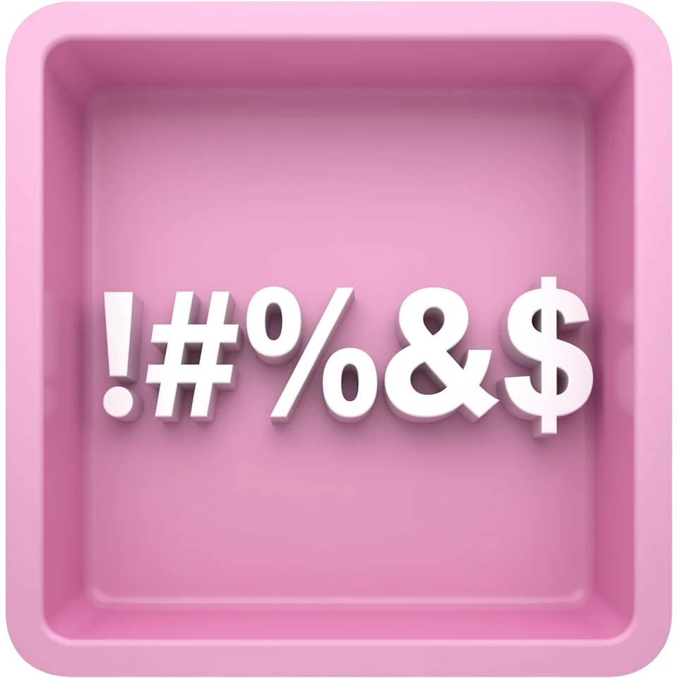 Put !#%&$ in the black box and make the bos pink emoji