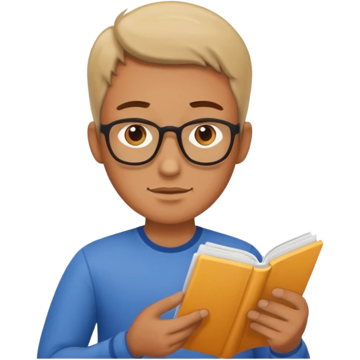man reading instructions emoji