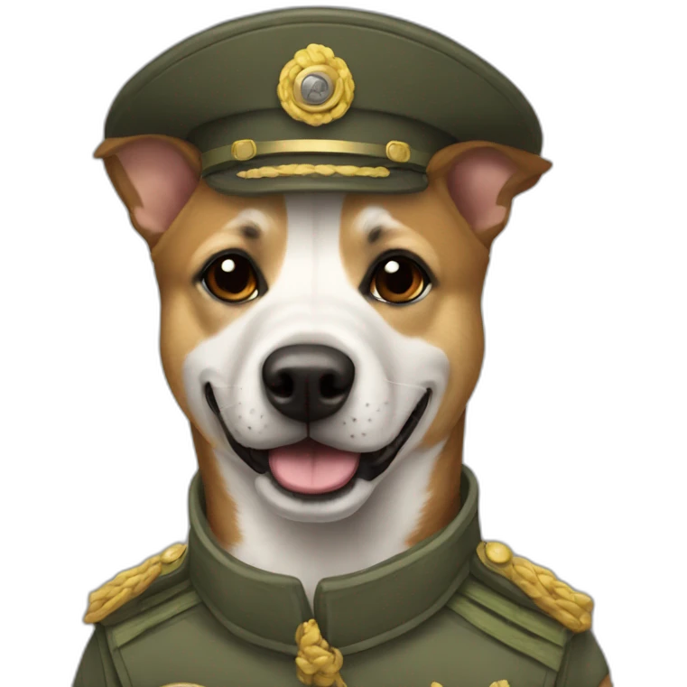 Perro soldado emoji
