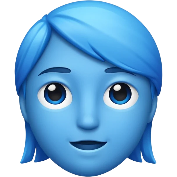  blue emoji