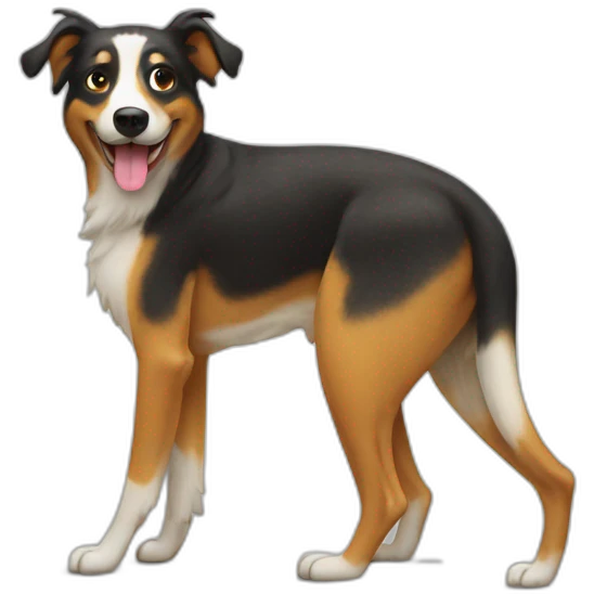 Aussie dog peeing emoji