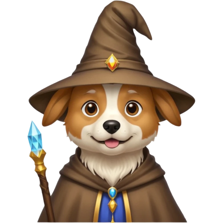Dog wizard emoji