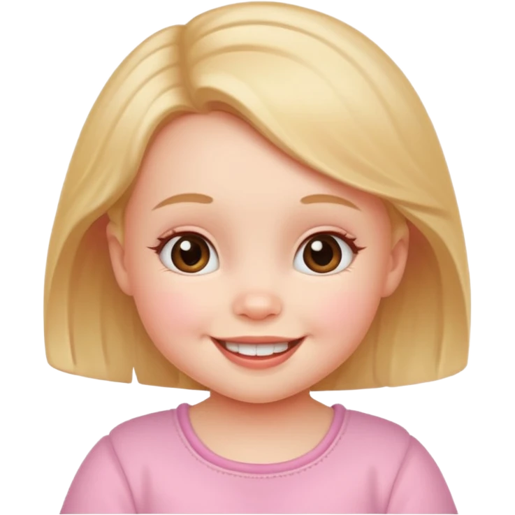 Cute girl baby emoji