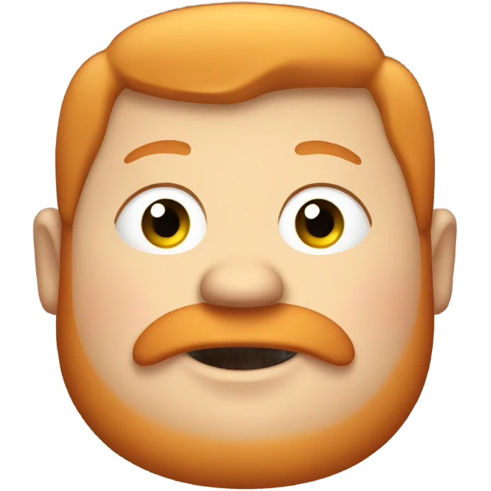 a fat ginger emoji