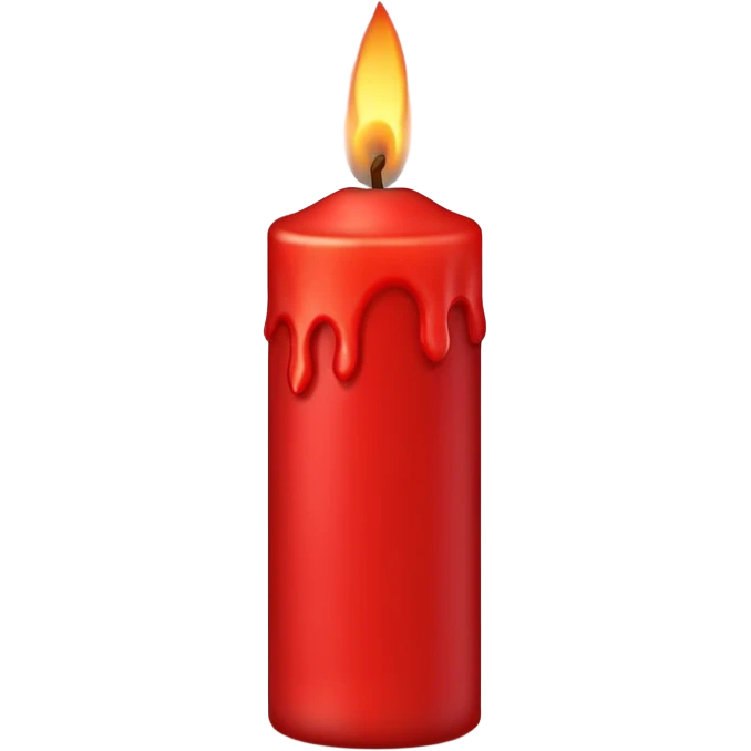red candle emoji