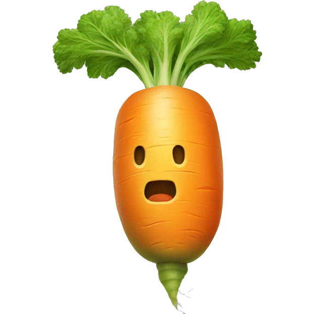 radioactive carrot emoji