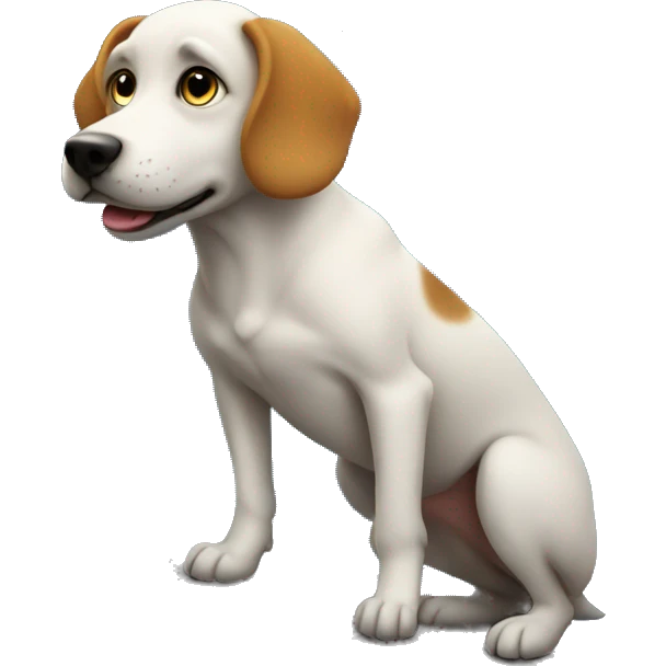 Dog on the moon emoji