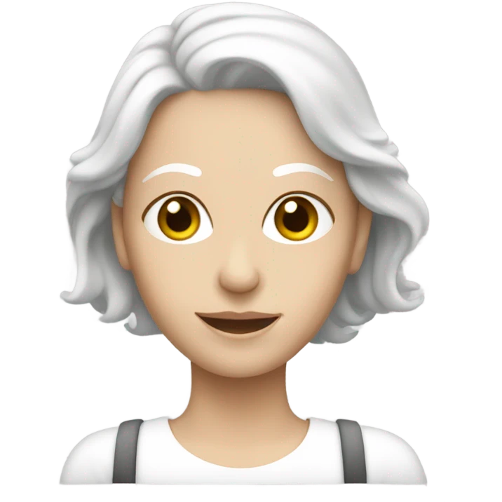 White skinned Mum on a bus emoji