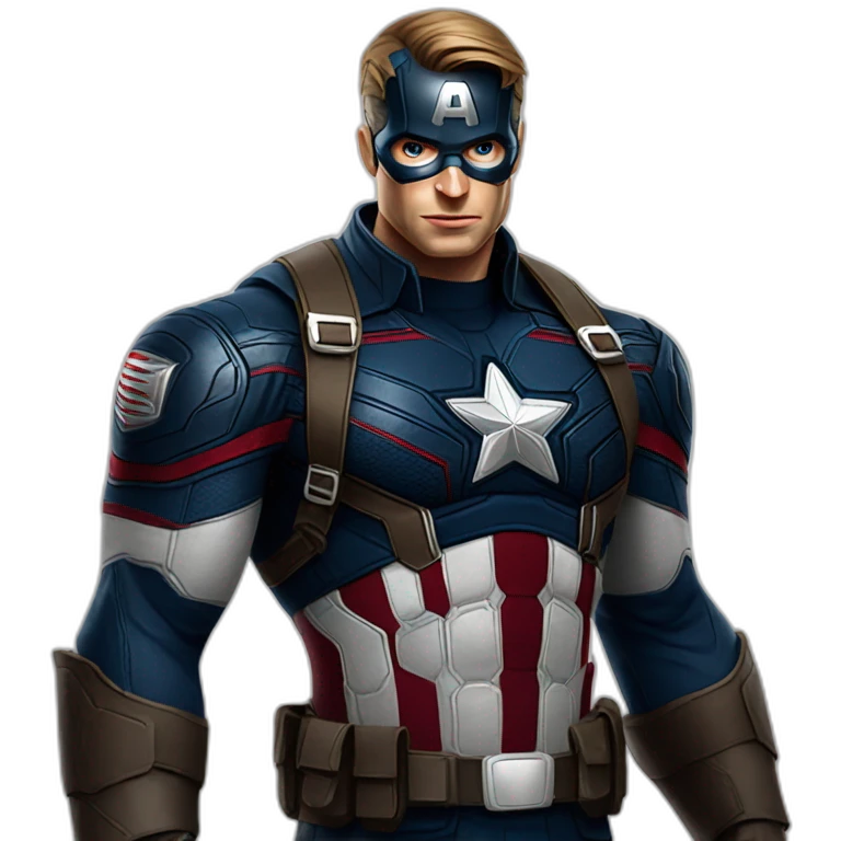 Captain america avengers with black dress emoji