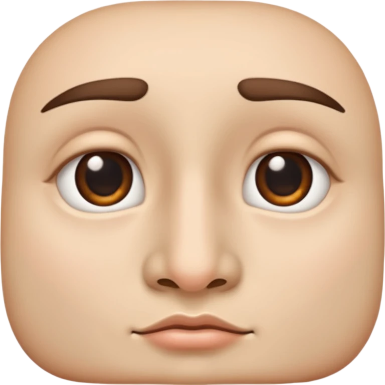 Side profile of nose only emoji