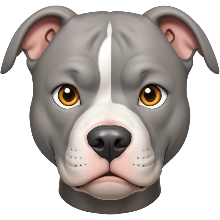 Grey Pitbull  emoji